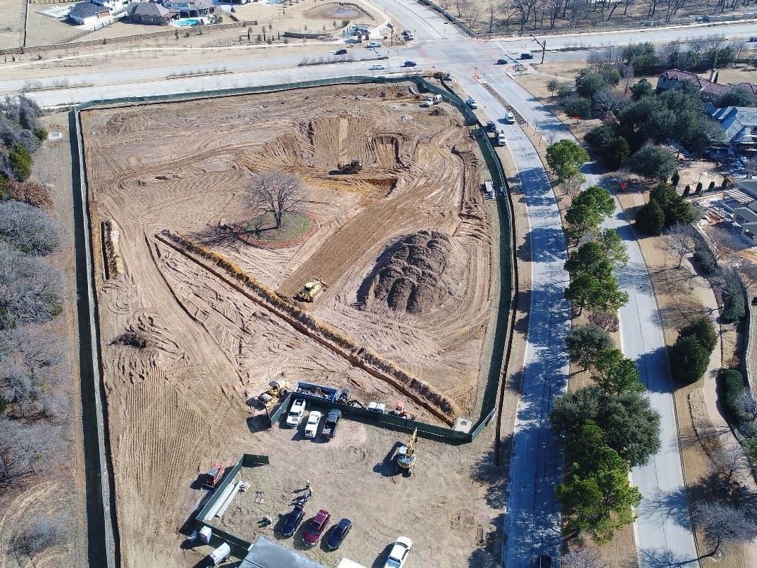 Fire House Construction Site, at Dove & Davis intersection