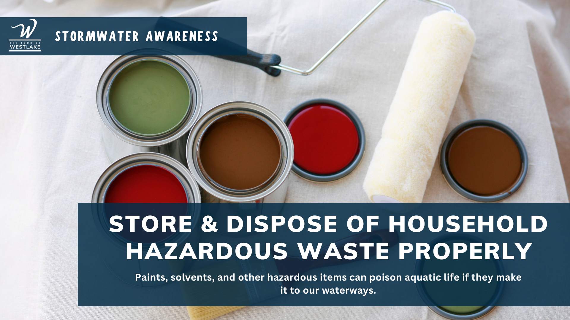 store and dispose household hazardous waste properly