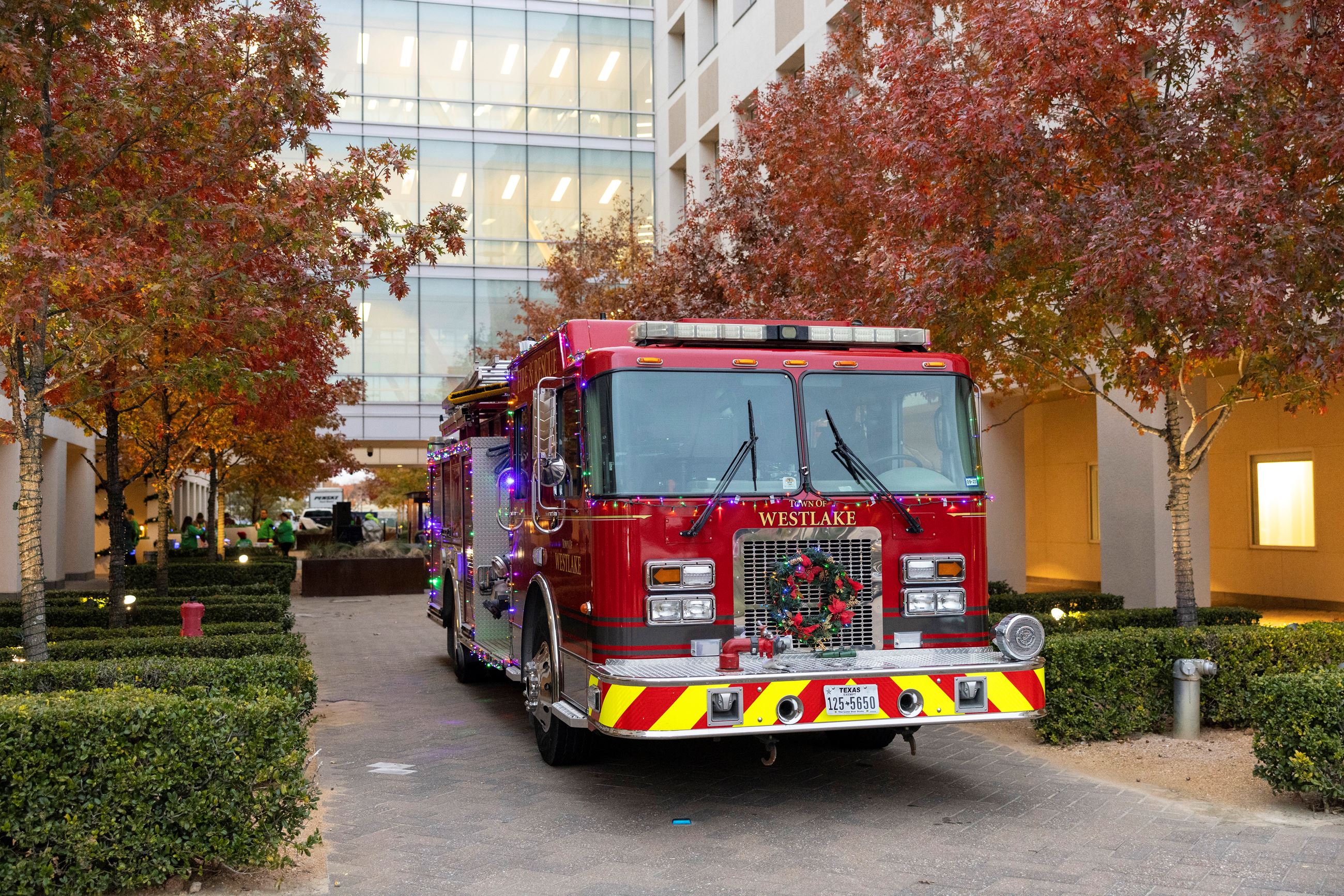 Christmas fire Truck